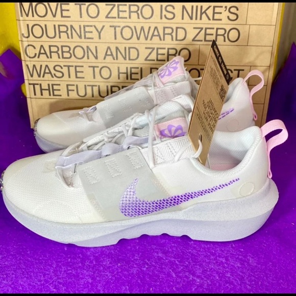 Nike Crater Impact Men’s/Youth Sneakers Size 6Y White Purple NIBDB3551-101